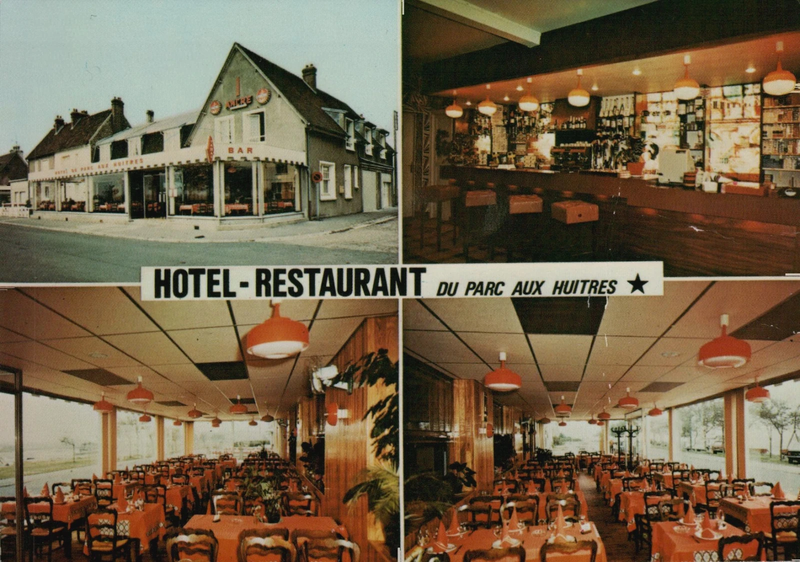 🏰 Carte postale Hôtel-Restaurant du Parc aux Huîtres (1970) - Joyau rétro Baie de Somme !